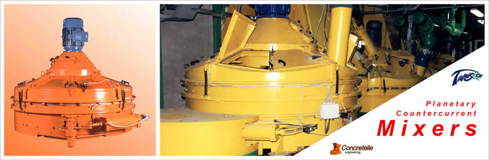 Concrete Mixers - Countercurrent mixer for a better concrete quality and higher productivity